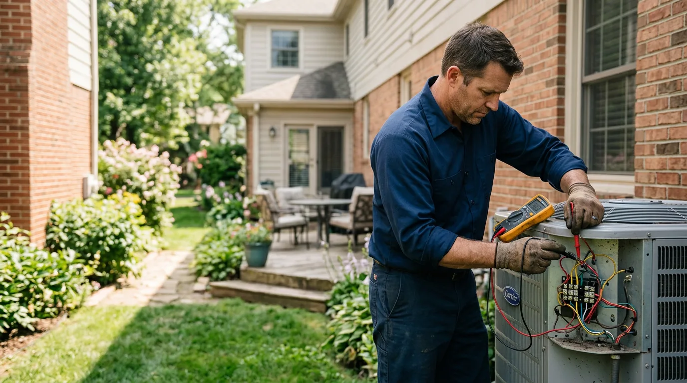 HVAC technician working near Turlock, CA